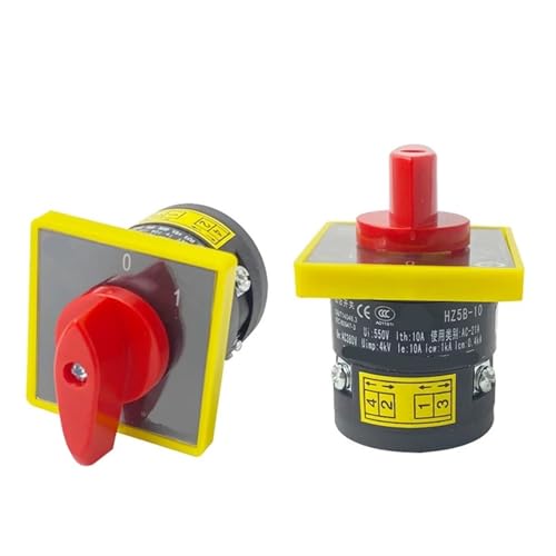Commutateur à came rotatif HZ5B-10C001/1 10A 380V interrupteur 2 positions 0-1