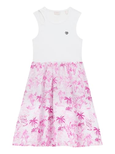 GUESS Girls' Eco Sleeveless Mixed Fabric Dress2