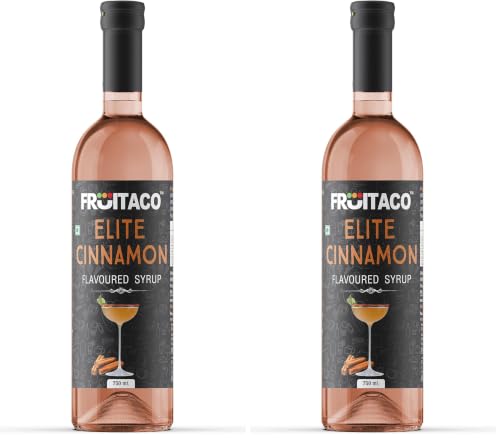 Image of Fruitaco Cinnamon Syrup: Perfect Mixer For Enhancing Mocktails & Cocktails, Drinks, And Mojitos At Parties, Conveniently Packaged In A 750Ml Bottle For All Your Mixing Needs (Pack of 2)