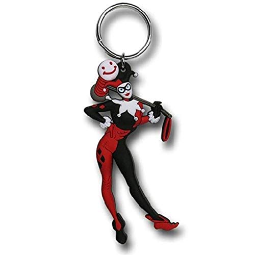 DC Comics Harley Quinn PVC Soft Touch Figural Key Ring Action Figure