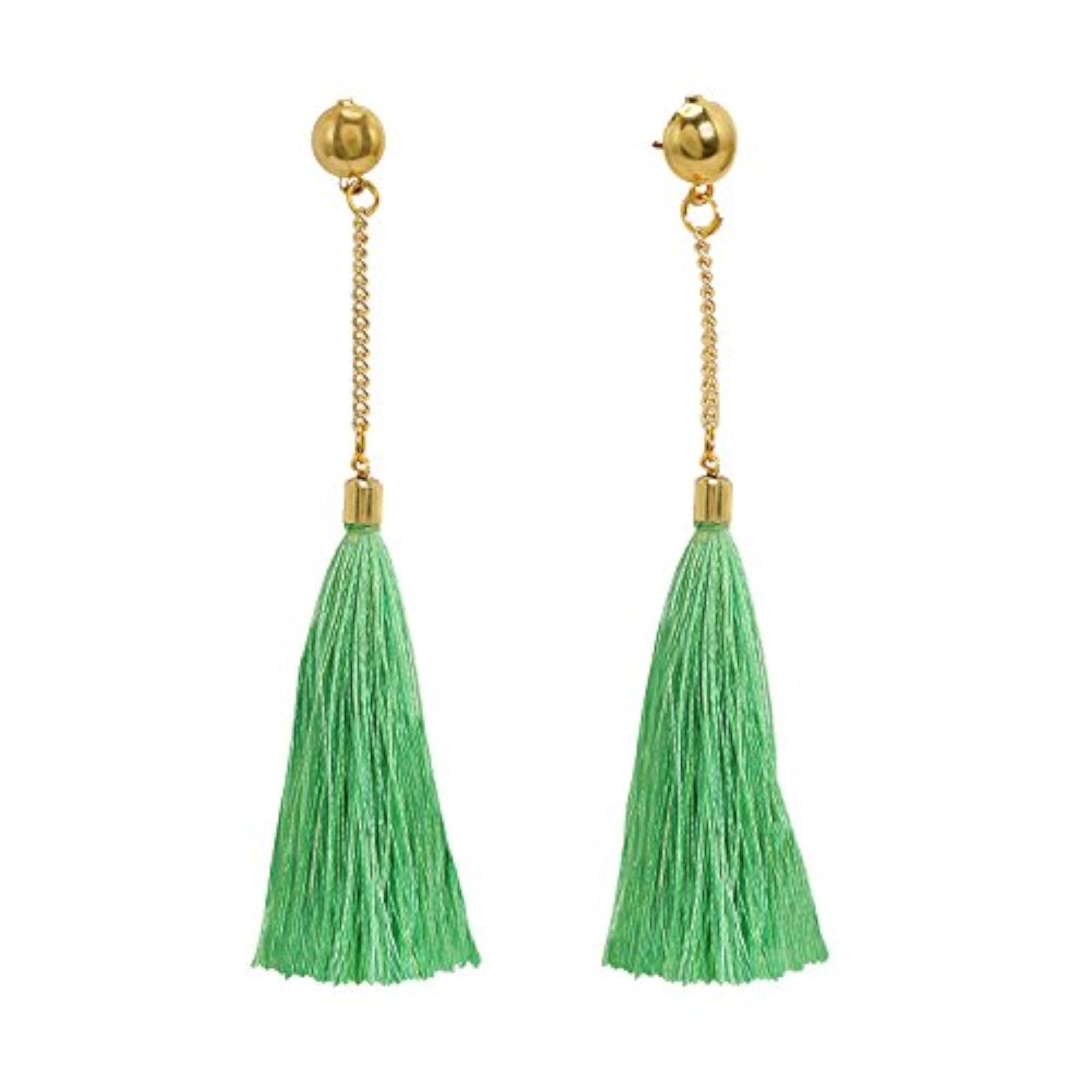 Lightweight Tassel Earrings with Chain, Stylish Accessory