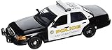 Motormax 1:18 2001 Ford Crown Victoria San Gabriel Police Interceptor Vehicle