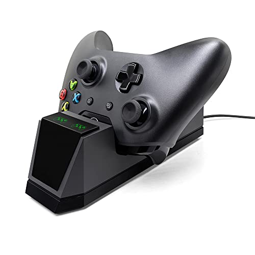 axGear - Xbox One Controller Charger Dual Charging Station Compatible with Xbox One, One X, One S - axGear