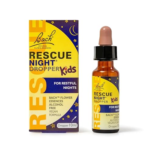 Rescue Remedy Kids Restful Nights Dropper for A Natural Nights Sleep Flower Essences to Support Your Child and Promote A Calming Bedtime Routine Alcohol Free Alternative to Sleep Aid for Kids