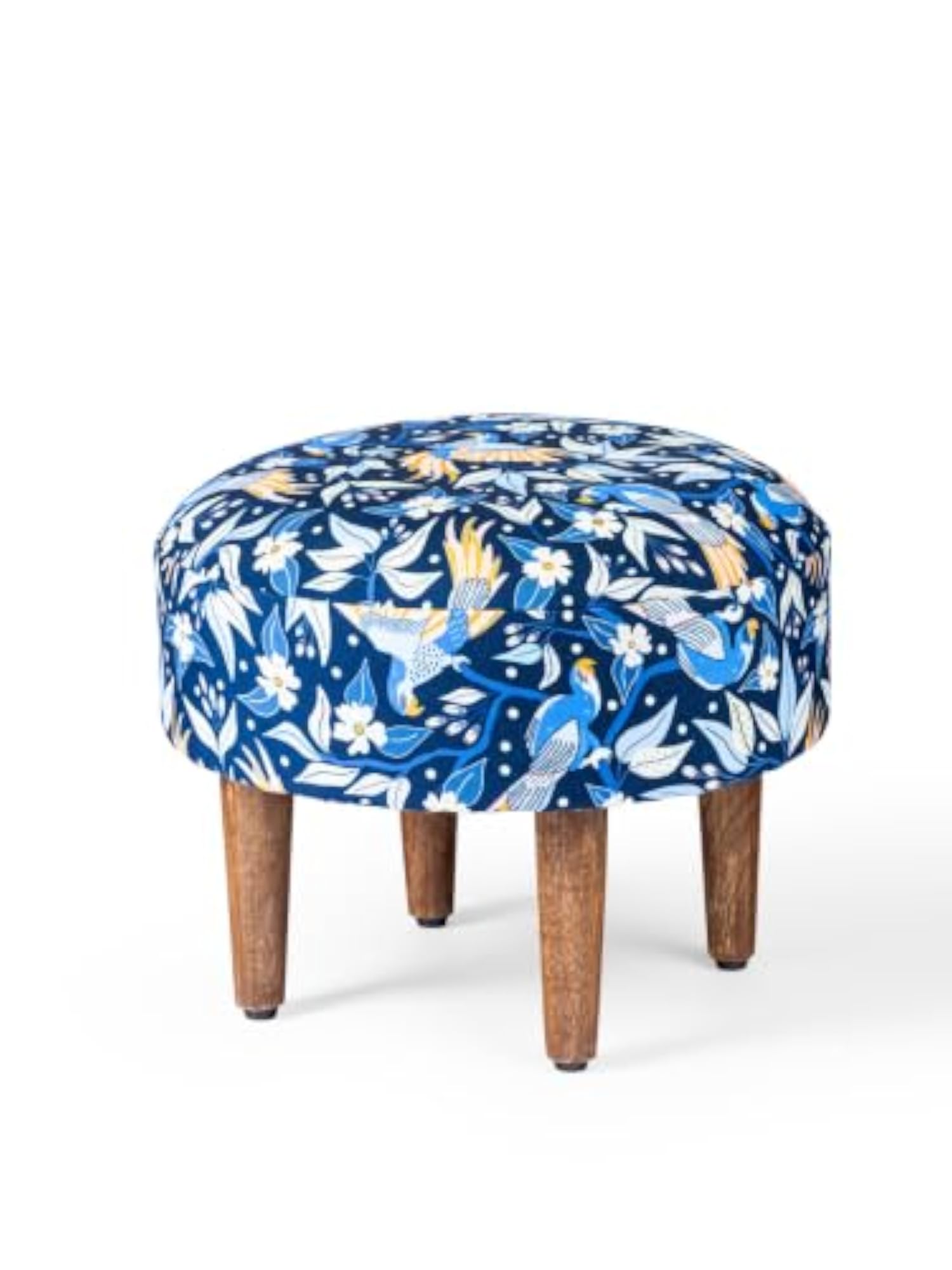 Multicolour Ottoman Stool with Soft Cushion Seat