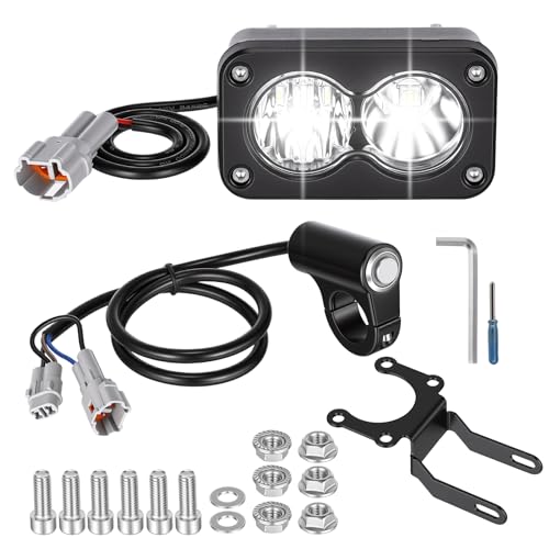 Faros LED 10W para Sur-Ron Light Bee X con interruptor y arnés plug and play blanco