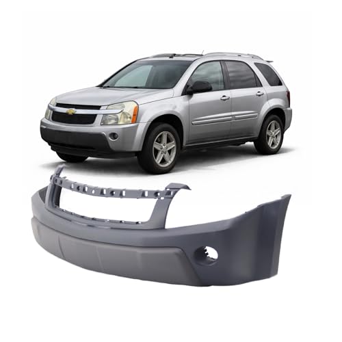Image of FitParts Compatible with Chevrolet Equinox 2005-2006 Front Bumper Cover | With Fog Light Holes, Without Parking Sensor Holes, With Tow Hook Hole, OEM 12335874, GM1000726