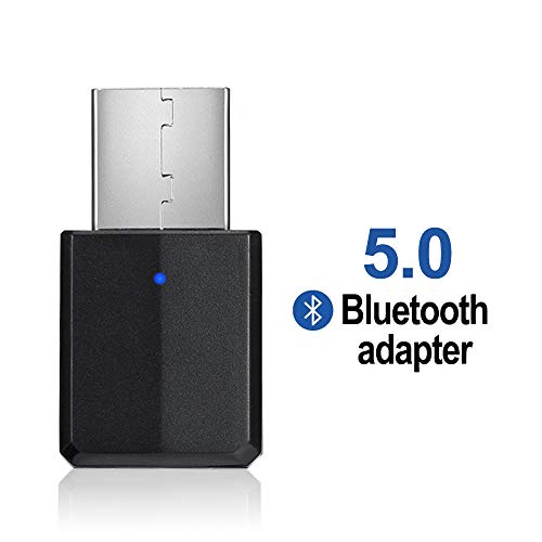 FAGORY Bluetooth Adapter  Mini receptor transmisor Bluetooth con adaptador USB de 3,5 mm, Bluetooth 5.0 USB, audio digital para PC/hogar/auriculares/TV/coche