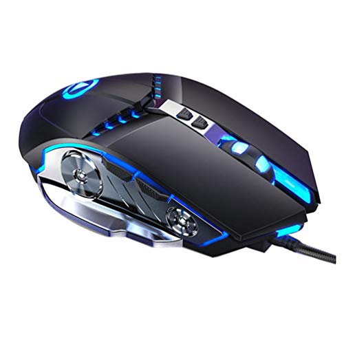 Mouse silencioso OSALADI RGB Gaming Mouse com 7 cores de fundo para PC e computador gamers para Wind
