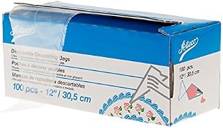 Ateco 4712 Disposable Decorating Bags, 12-Inch, Pack of 100,Clear