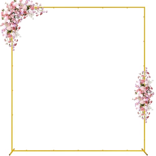 Wokceer Square Wedding Arch Backdrop Stand 7.2 x 6.6 ft