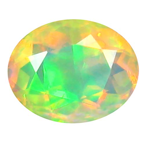 Opale éthiopienne de qualité AAA+ coupe ovale 9x8 mm pour haute joaillerie