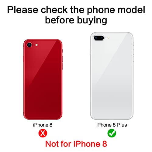 2Pcs Asdawn Back Camera Lens Glass Replacement For Iphone 8 Plus 5.5 Inches With Pre-Installed Adhesive, Rear Camera Lens Glass Replacement With Installation Manual + Repair Tool Set #TOP1