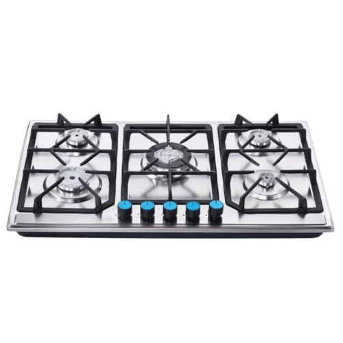-Estufa, horno para interiores - Potente quemador empotrado,Cocina multifunción Cocina-Estufa de Protección Termopar Placas para cocinar en la cocina interior