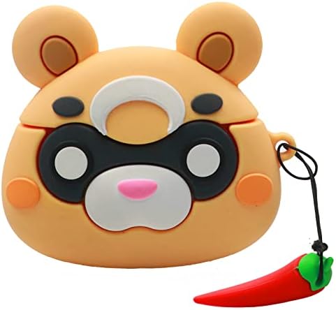 Genshin Impact Airpods 2&1 Case Xiangling Guoba Cute 3D Protective Earphone Box Cartoon Silicone Sleeve Shockproof Protective Shell