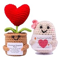 Mwmoeen Pocket Hug Positive Kartoffel, Geschenke Positive Kartoffeln und Blumentöpfe, Handgemachte Häkeln Positive Kartoffel, Inspirierende Kartoffel Tasche Umarmung