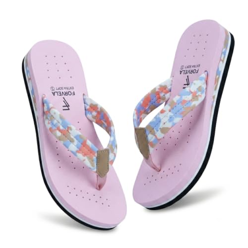 Image of FORVELA Camo Design Ortho Doctor Slipper for Women and Girls' Bathroom House Home Daily Use Dr. Chappal Orthopedic Diabetic Comfort Soft Flip flops
