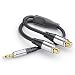 Produktbild sonero® Premium Audio Adapter, 0,20m, 3,5mm Klinke Stecker auf 2x Cinch Buchse, schwarz