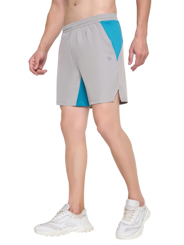 Image of John Players Colourblocked Running Shorts with Pocket