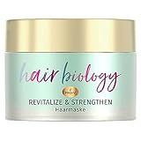 Hair Biology Meno Balance Revitalize & Strengthen Haarmaske für dünner werdendes Haar mit Pro-V und Vitamin B7, 160ml