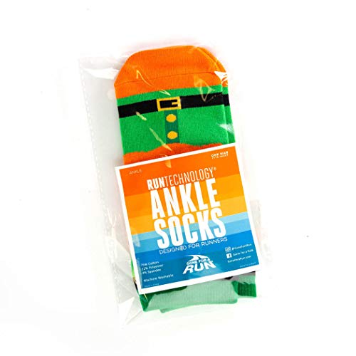 Gone For a Run Holiday Athletic Running Socks | Woven Low Cut | Performance Socks4