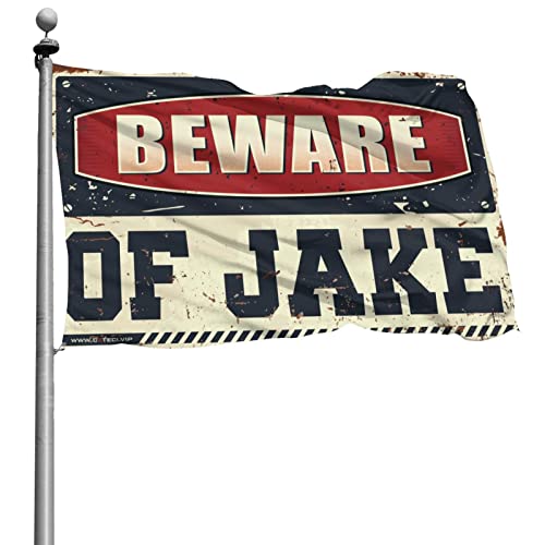 Drapeaux Beware Of Jake format géant 152 x 244 cm déco chambre