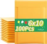 ZHPLIX bubble mailers 6x10100 Pack Usable Size 6x9in,bubble envelopes 6x9 yellow Self Seal Strong Adhesive Shipping Bags, Cushioning Padded Envelopes for Shipping, Mailing,Small Business Supplies.