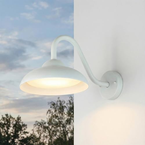 Applique murale extérieure LED blanche 3000K lampe jardin modern