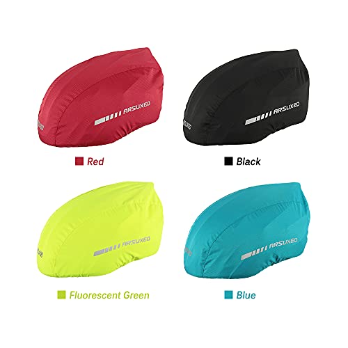 Domary Capa impermeável para capacete de bicicleta com faixa reflexiva Capacete para bicicleta de ci