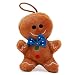 Produktbild Toyland® 10 cm (4") Plüsch-Lebkuchenmann-Stofftier mit Blauer Schleife - Weihnachts-Stofftiere - Weihnachtsdekorationen