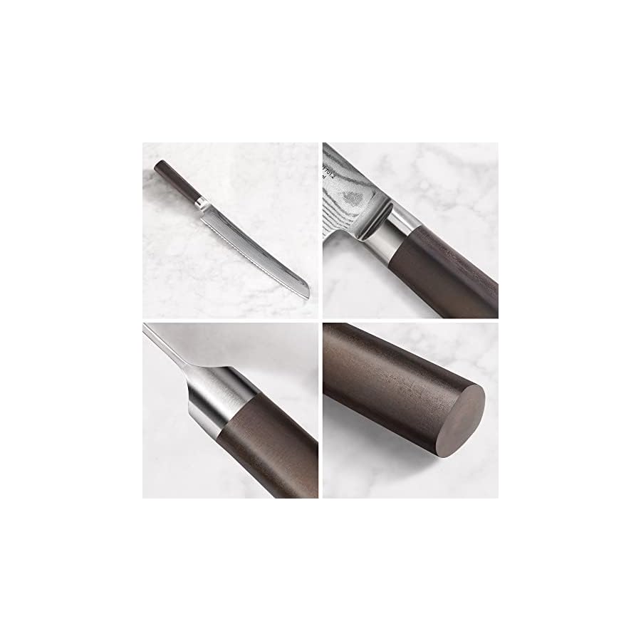 Cangshan-HAKU-Series-501042-X-7-Damascus-Steel-Forged-9-inch-Bread-Knife-with-Sheath Cangshan HAKU Series 9-Inch Bread Knife with Sheath, Forged X-7 Damascus Steel, 501042