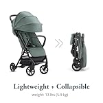 Inglesina Quid Stroller - Elephant Gray - Ultra Compact Lightweight Travel Stroller, Babies and Toddlers, Airplane Overhead, Foldable, Reclining Seat, Collapsible Canopy, 3 Months - 50 lbs, BPA Free - Image 3