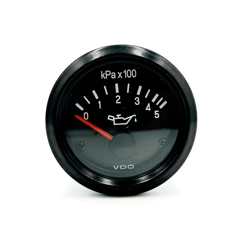 52mm VDO Oil Pressure Gauge Diesel Generator Engine Parts 500kpa/1000kpa Optional (Color : 1000kPa 24V)