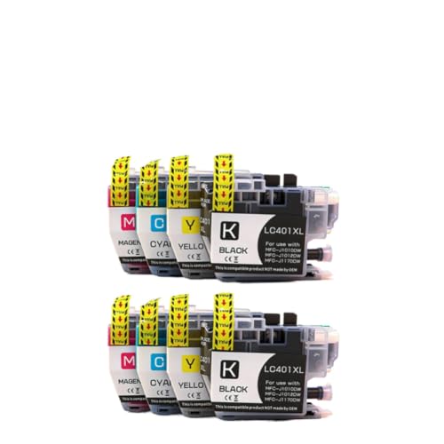 Cartouche d'encre LC401XL pour imprimante MFC-J1170DW et MFC-J1012DW jet d'encre