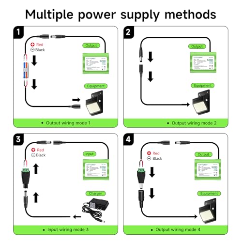 Batería recargable 12,6V de alta capacidad 5200mAh para videocámaras 7