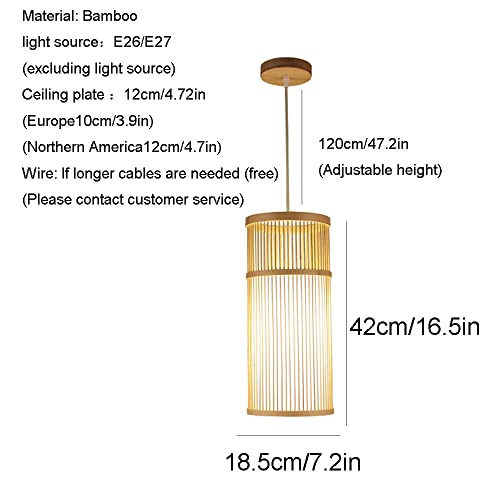 Iluminación colgante de madera moderna para el hogar sin brillo 6