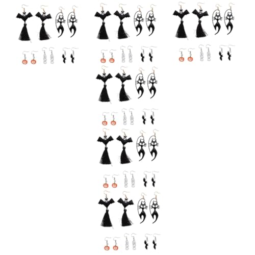Boucles d'oreilles Halloween lot 60 pièces bijoux oreilles femme fantaisie