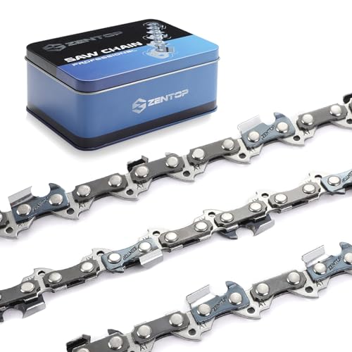 Image of 14 Inch Chainsaw Chain, 3 /8 inch LP Pitch .050 inch Gauge 50 Drive Links, Germany Steel Anti-Kickback Replacement for Stihl MS170, MS180, MS250, Remington, 3-Pack