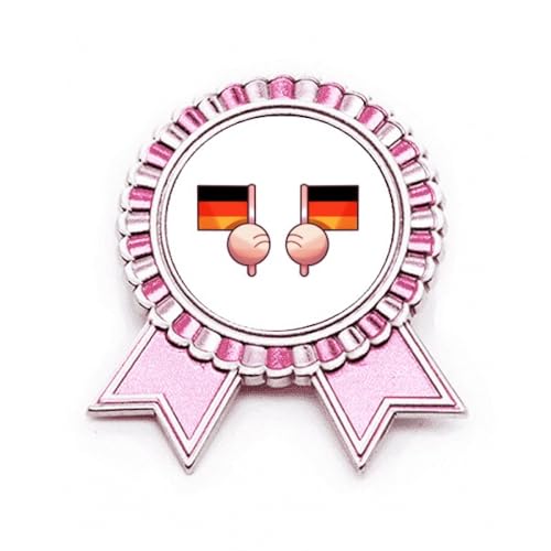 Broche drapeau de l'Allemagne Rose finitions métal M, bijou de veste chic et durable