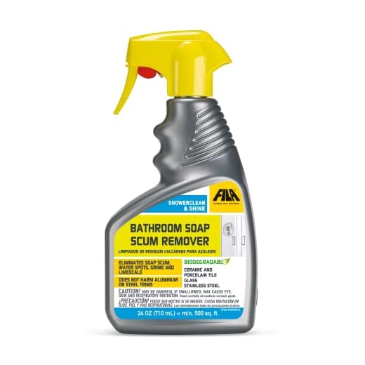 FILA Deterdek Spray 24 OZ, Hard Water Spot Remover, Soap Scum Remover, Limescale Remover, ideal for Glass, Bathroom Surfaces, Ceramic Tile, Porcelain Tile, Eco-friendly