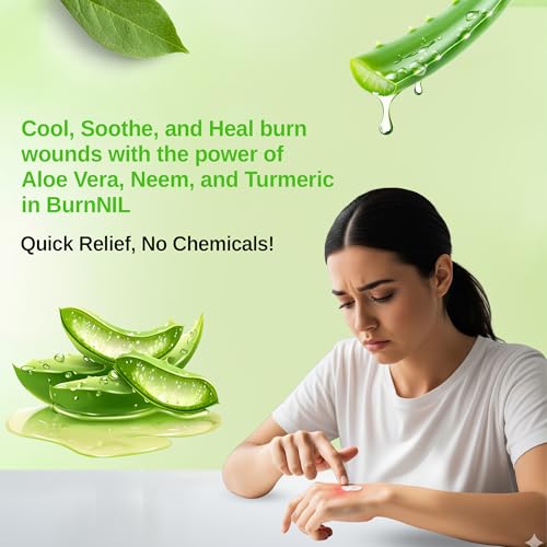 Image of Dvija BurnNIL Ayurvedic Gel for Soothing relief - 30gm | Natural and effective healing of Burns and blisters and antimicrobial protection and skin regeneration| Pack of 1