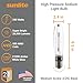 Sunlite 03636-SU LU400/MOG High Pressure Sodium Light Bulb, 400 Watts, ED18/MOG, Mogul Base (E39), ANSI Code S51, 48,000 Lumen, 20,000 Life Hours, Clear, 2100K