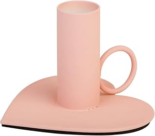 Candle Holder Metal Heart-Shaped, Vintage Pillar Candles Ornament, Candle Holders of Room Home Display Wedding Dinner Tables Party Decorations, Pink