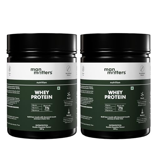 Man Matters Whey Protein Powder | 24g Protein Per Serving | Muscl...