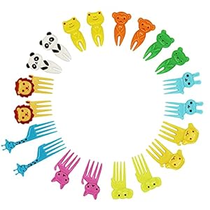 Mini Cartoon Bento Obstgabeln Zahnstocher FüR Kinder Food Kuchen Picks Bento ZubehöR SüßE Mini spieße Zahnstocher…