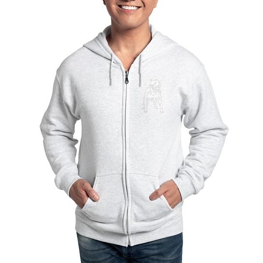 Amazon.com: CafePress American Pitbull Terrier Zip Hoodie (Dark