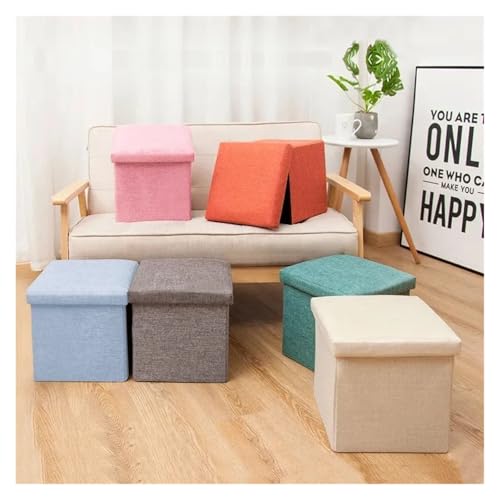Tabouret de Repos Pliable et Pouf de Rangement Multifonctionnel - 3