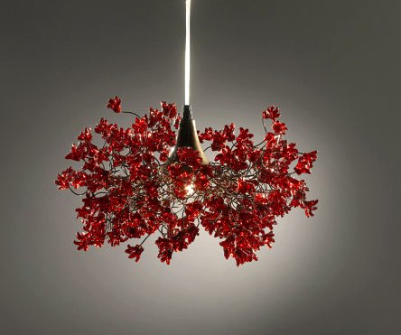 Red Lampshade - Romantic Red Roses Light Shades - Pendant Light Decorations For Bedroom Lighting - Living Room Lighting. #TOP9