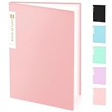 Sooez Binder with Plastic Sleeves 30-Pocket, Displays 60 Pages, 8.5x11 Presentation Folders with Clear Sheet...
