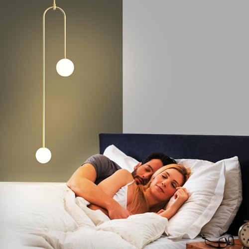 Image of Wall Lamp Chandelier Pendant Light, Home Decor for Bedroom, Living Room, Hallway, Cafe, Hotel, Restaurant (U Hanging LAMP with LED Bulb Pack of 1)